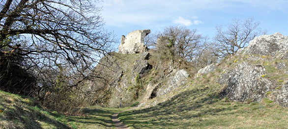 Ruinen auf den Hügel Montorge