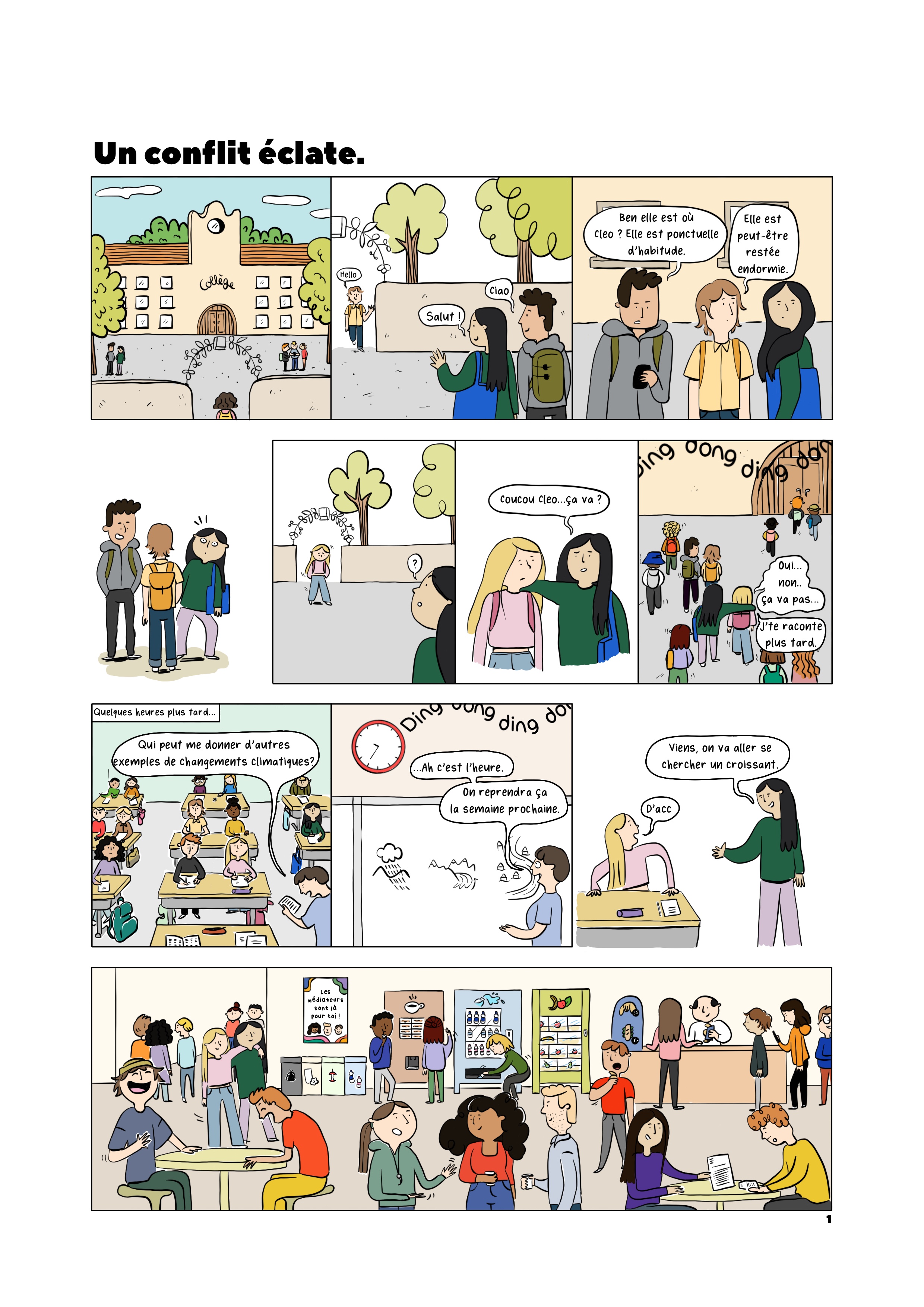 Bande dessinée - 40 ans médation scolaire