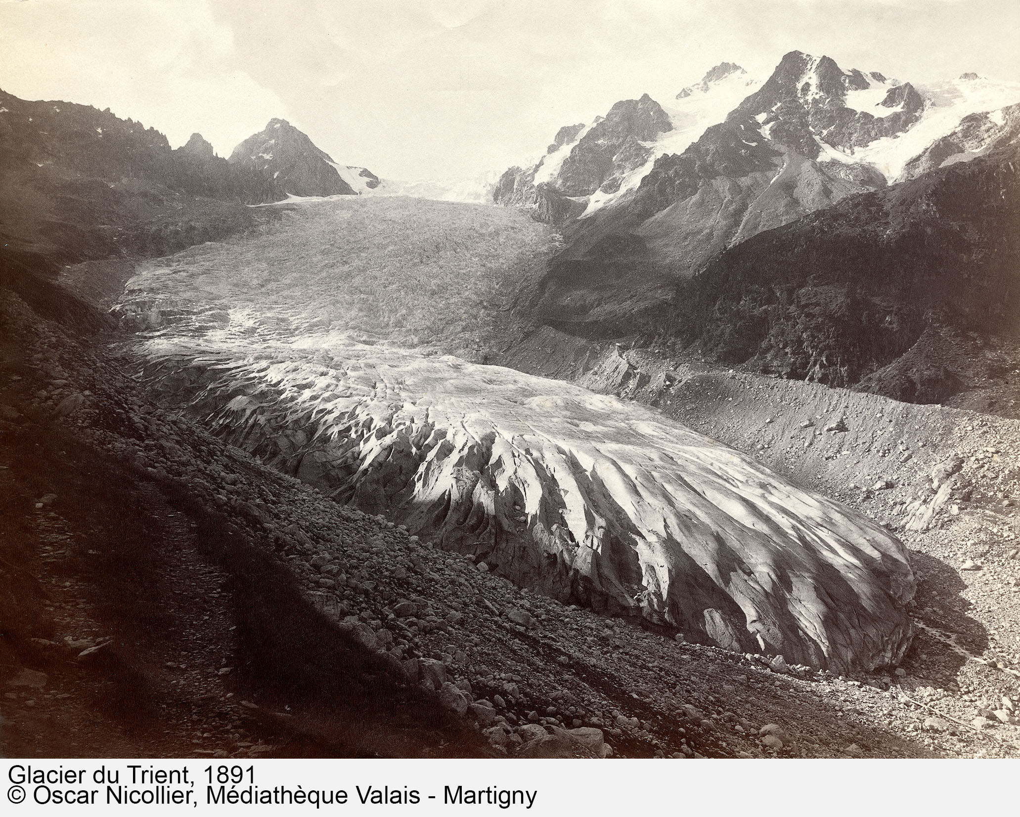 Glacier du Trient, 1891