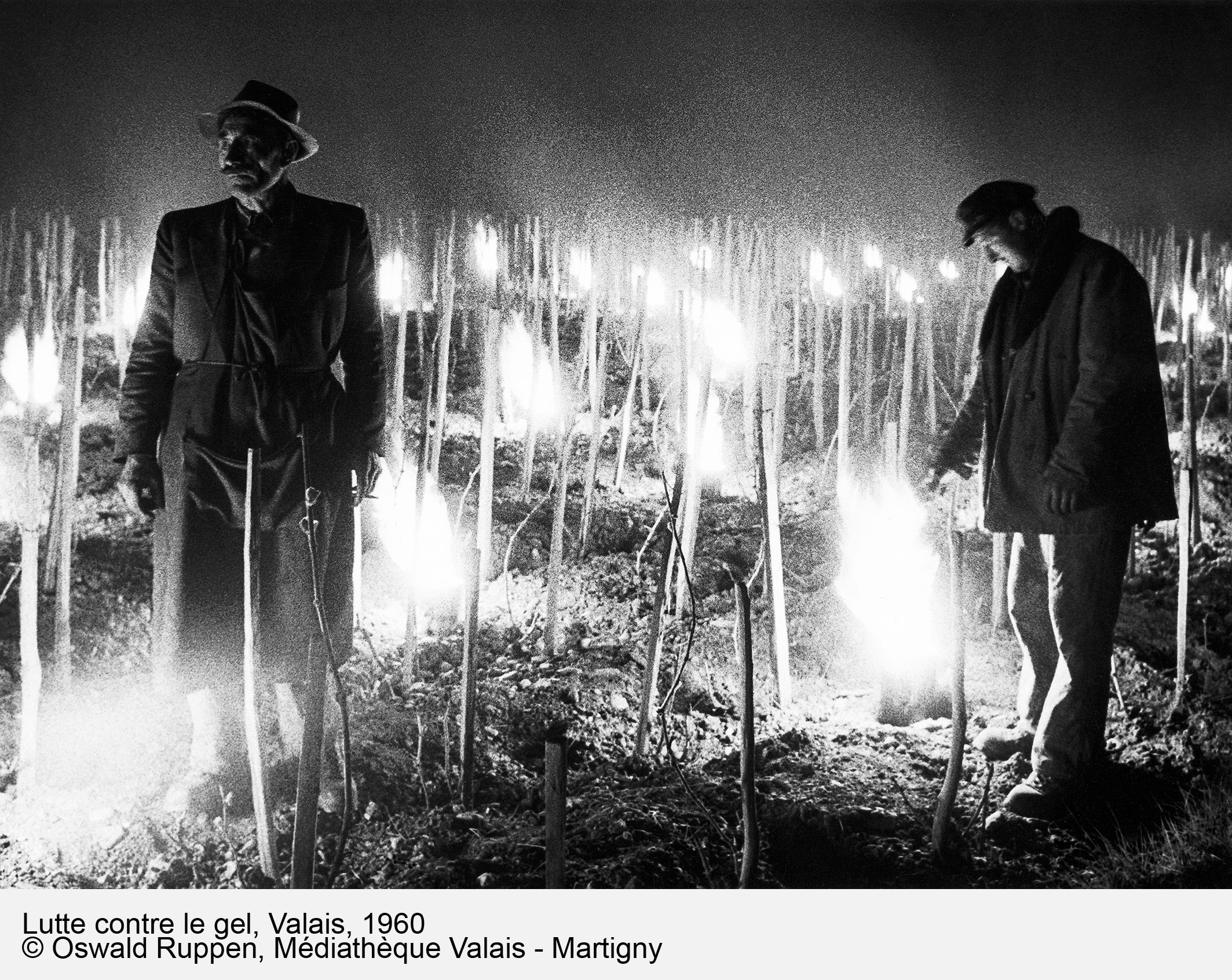 Lutte contre le gel, Valais, 1960